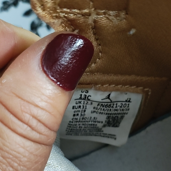 Nike Tan and White Retro High-Top Sneakers - Picture 10 of 10